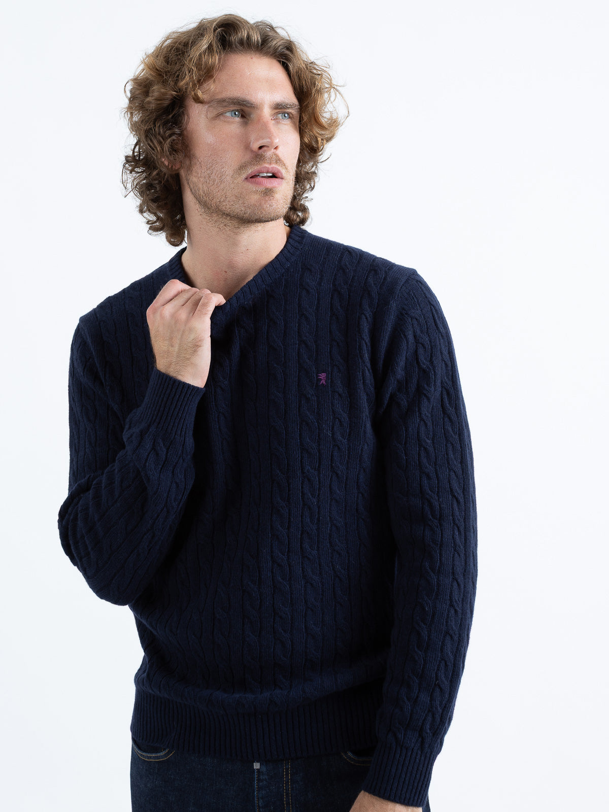 Maglia Girocollo a Trecce