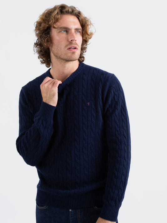 Maglia Girocollo a Trecce
