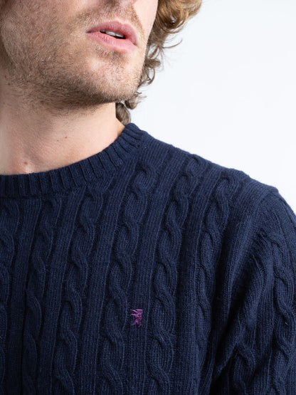 Maglia Girocollo a Trecce