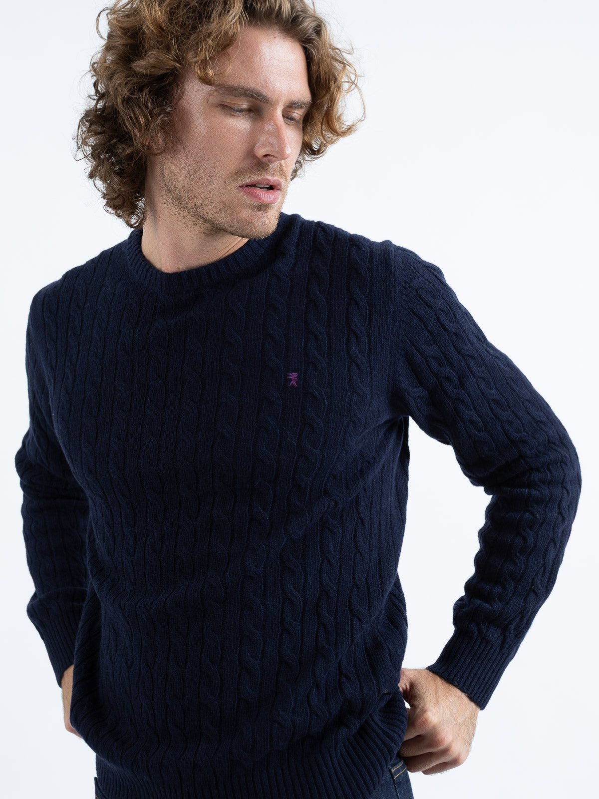 Maglia Girocollo a Trecce