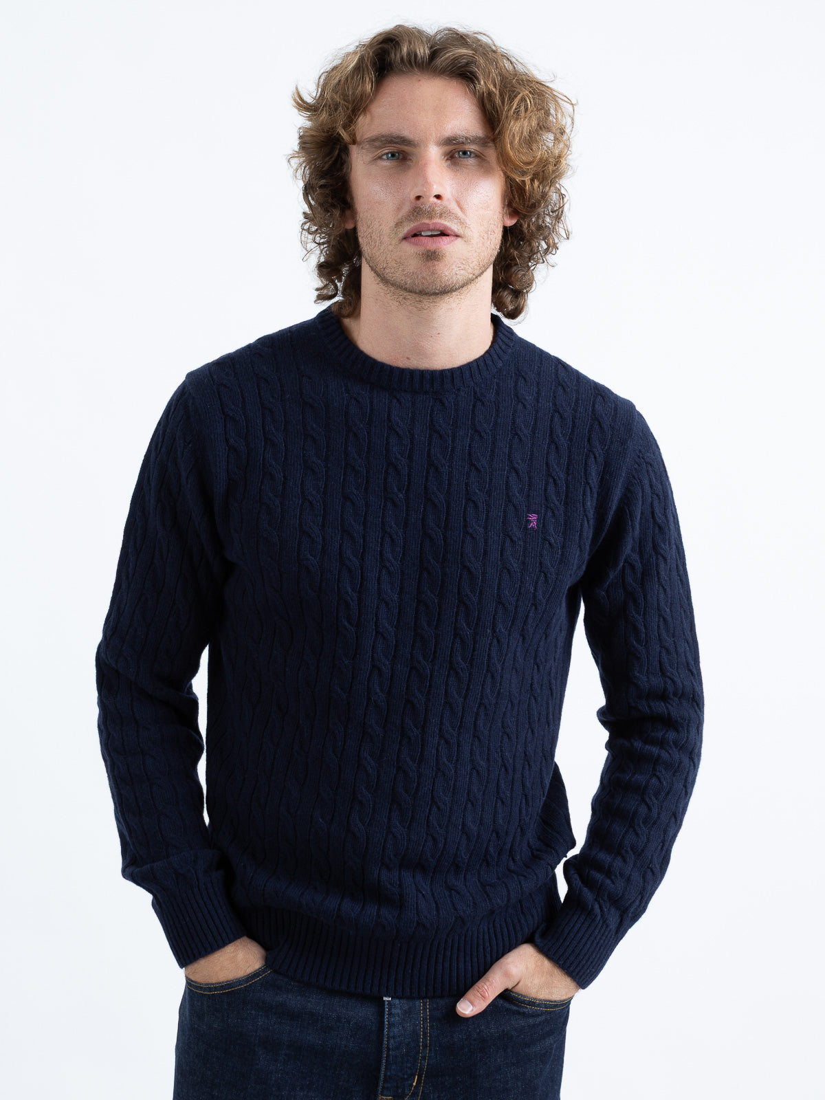 Maglia Girocollo a Trecce