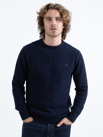 Maglia Girocollo a Trecce