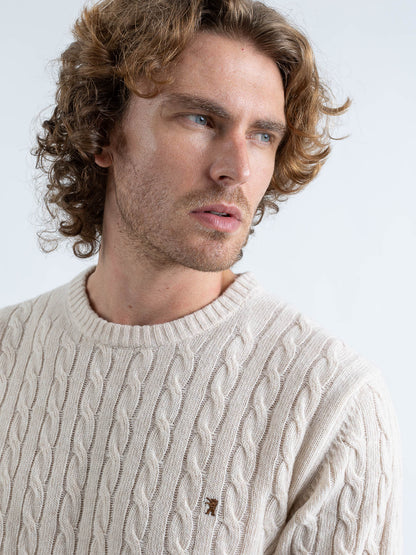 Maglia Girocollo a Trecce