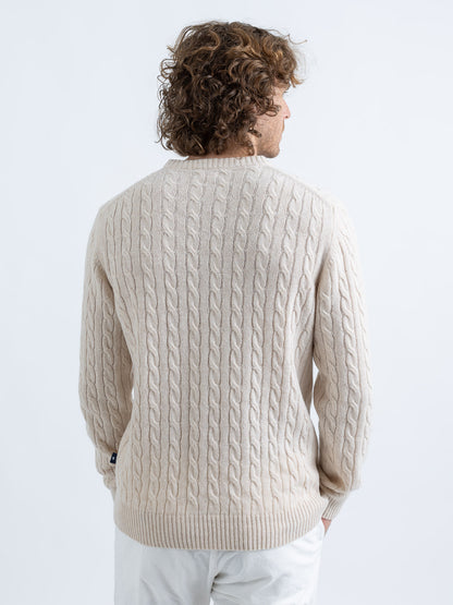 Maglia Girocollo a Trecce