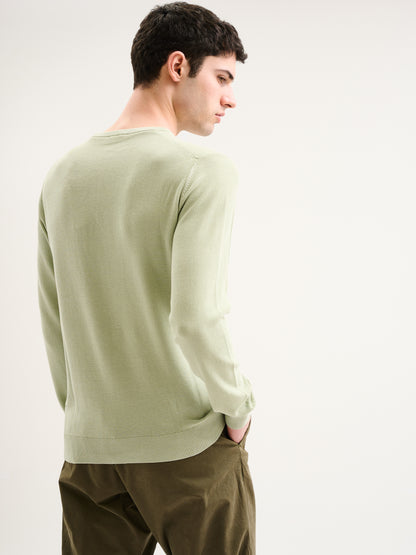 Maglia girocollo piquet