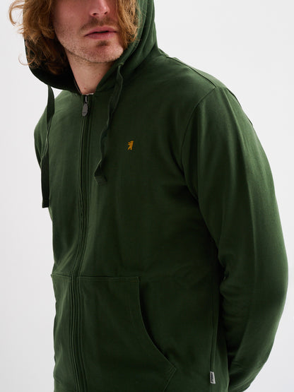 Bomber in Felpa con Cappuccio