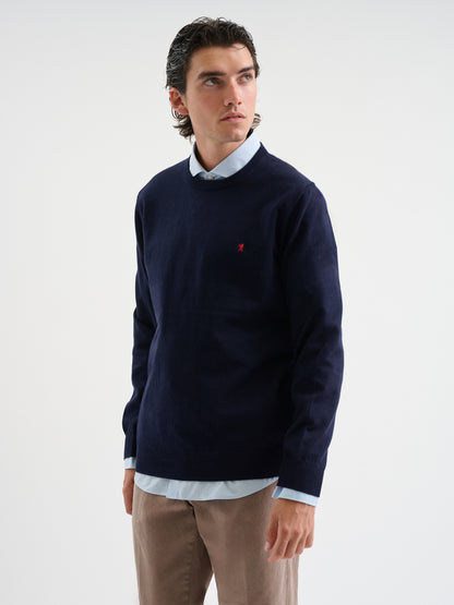 Maglia girocollo rasata