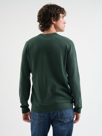 Maglia girocollo waffle