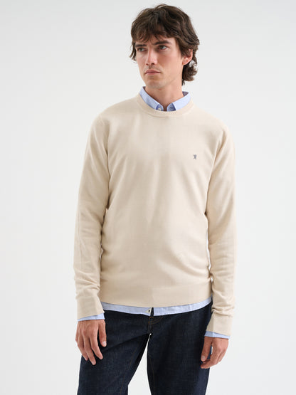 Maglia girocollo waffle