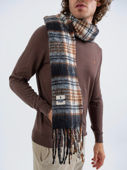 Sciarpa a Quadri in Alpaca